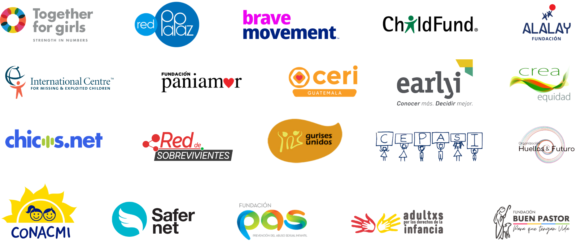 logos de organizaciones que participan